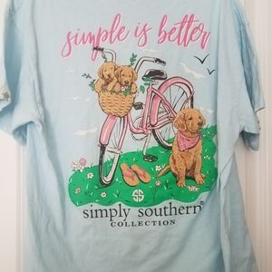 Womens simply southern tee large